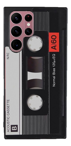 Funda Para Galaxy Casette Musical Negro Rojo Gris Moda