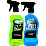 Apc Limpador Automotivo Multiuso + Limpa Vidros Vintex Kit