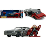 Jada 1:32 1970 Chevrolet Chevelle Ss & Thor Figure Marvel Color Azul