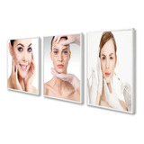 Kit Quadros Decorativos Estética Botox Clínica Spa C Moldura