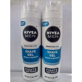 Nivea Men Gel De Afeitar Sensitive Cool 198g (2 Pzs) 