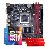 Kit Placa H110, Core I7 7ª Geração 32gb Ddr4 Dual Channel