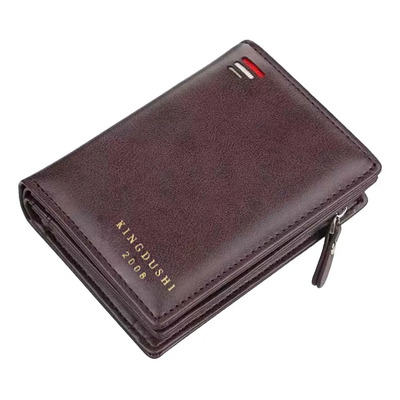 Cartera Tarjetero Billetera Broche Monedero Estilo Frances Color Café | MercadoLibre