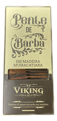 Mini Pente De Barba De Madeira