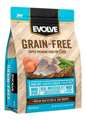 Evolve Cat Grain Free Ocean Fish - Pescado 2.75 Lb - 1.24 Kg