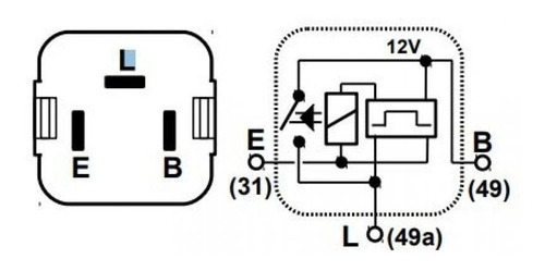 Rele Relay 3 Patas 12v Flasher Accent/scoupe/sonata/elantra Foto 2