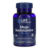 Life Extension, Mega Benfotiamine, Benfotiamina, 120 Caps Sabor Sin Sabor