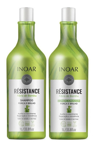 Inoar Resistance Bambu Kit Shampoo + Condicionador 1l