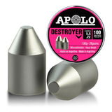 Balines Apolo Destroyer Point 5.5 Lata X 100 Punta .22 Caza