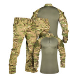 Kit 5 Fardas Militar Camisa Combat Shirt + Calça Masculina