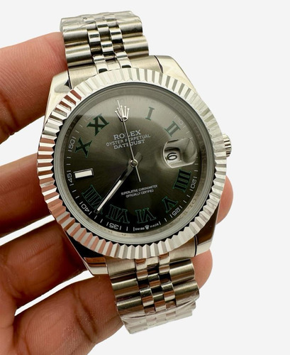 Reloj Premium Rolex Datejust Wimbledon Jubile Estriado Autom
