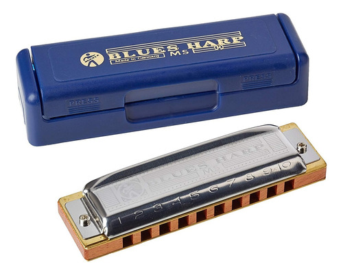 Armonica Hohner Blues Harp Diatonica 20 Voces En E (mi) Tono Mi