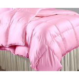 Bedding Bross Queen Juego De Edredón De Seda Satinada Rosa 2