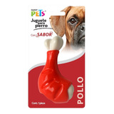 Juguete Dental Perro Pierna Sabor Pollo Muslo Fancy Pets Color Rojo