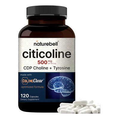 Naturebell Citicolina Cdp Colina Tirosina 120 Cápsulas Nootropico Sin sabor | MercadoLibre