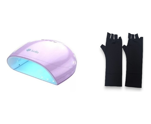 Kit Cabina Keila Doll Pro Led + Guantes Protector De Rayo Uv