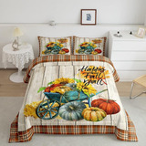 Erosebridal Pumpkin Comforter Set King Size Sunflower Beddin