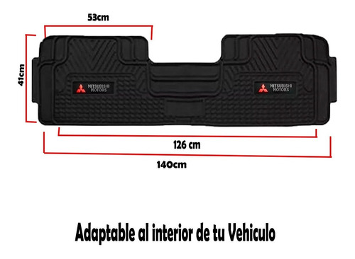 Pisos Jebe Pvc Autocamioneta Mitsubishi Eclipse, Lancer, Asx Foto 2