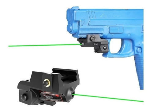 Mira Laser Verde Compacta Para Pistola Trilho Picantinny