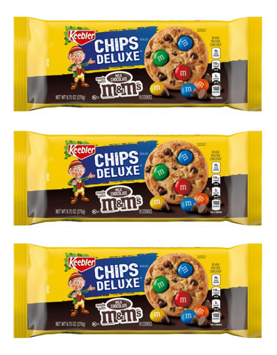 Keebler Chips Deluxe Milk Chocolate M&m's 276gr 3pz 