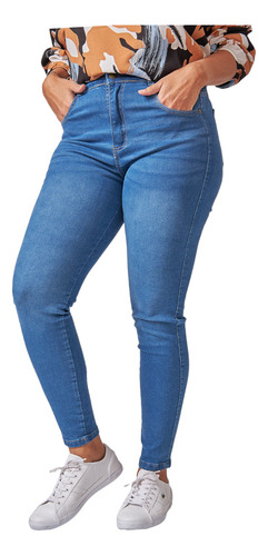 Jean Pantalon Chupin Skinny Elastizado Talle Grande 46 Al 54