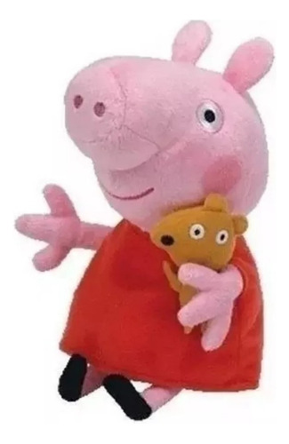 Peppa Pig 23 Cm Peluche Con Osito Teddy