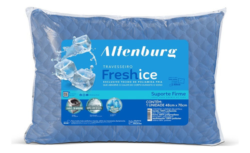 Travesseiro Térmico Frio Altenburg Fresh Ice Suporte Firme