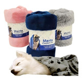 Kit 2 Mantas Soft Cobertor Pet Cachorro Gato Mantas Mantinha Cor Kit Misto - 1 Macho - 1 Fêmea