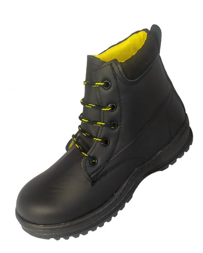 Bota Unisex Casco Acero Suela De Hule Resistente Al Aceite