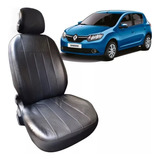 Funda Asiento Cuerina Acolchada Renault Sandero 16/- 1/3 2/3