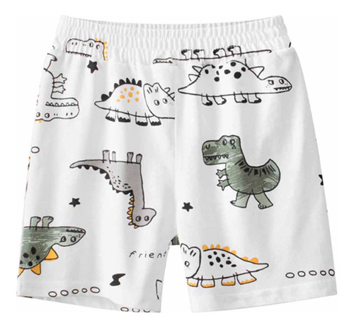 Bermudas Infantis De Verão Com Estampa De Dinossauro Para Me