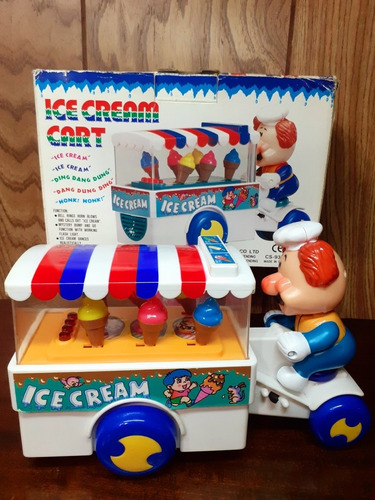 Juguete Vintage Ice Cream Cart Años 80 En Caja Funciona!!!