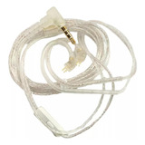 Cable Repuesto Auriculares In Ear Kz Flat Silver Pin B Mic
