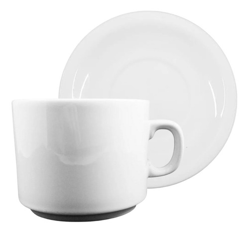 Pocillo Cafe 90ml + Plato Tsuji Porcelana Linea 450 2 Piezas