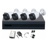 Dahua Kit De 4 Cámaras De Seguridad Metálicas Exterior Kitxvr5104hs4kli3-4csc500 500 Gb 5 Mp Microfono Integrado Circuito Cerrado Facil Instalación Busqueda De Humanos Kitxvr5104hs4kli3 Cctv