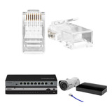 Kit 50 Conector Rj45 Rede Cat5e Utp Conex 1000 Intelbras