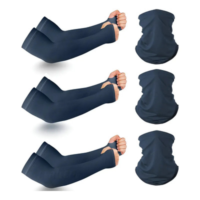 Leawede 3 Par Bandana Y Mangas Deportivas Para Brazo Moto Sol Uv,UPF 50+ Protección UV,mangas protectoras para Pesca, ciclismo, deportes, turismo.Azul Marino | MercadoLibre