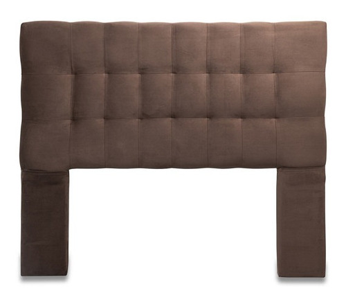 Muebles Dgb,respaldo Alicante Con Patas Felpa 2 Plazas Choco