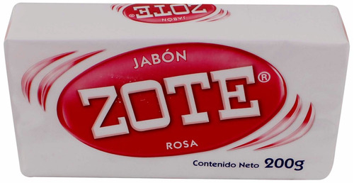 Jabón Zote En Barra Rosa 200 Gr