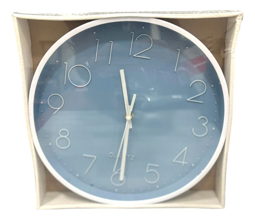 Reloj De Pared Con Números Grande 30 X 30 Cm Analógico