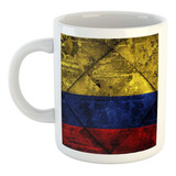 Taza Ceramica Bandera Colombia Parcero Panita Pais M3