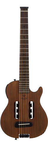 Guitarra De Viaje Eléctrica Y Acústica Traveler Mk3 Mhs Color Mahogany