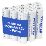 Peyesten Baterias Recargables Nimh Aa De 1500 Mah, Baterias