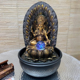Fuente Agua Ganesh Sonido 40cm Zen-luz Led-relajacion-import