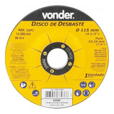 10 Disco De Desbaste 115mm X 6,4mm X 22,23mm Dbv Vonder