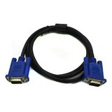 Cable Vga 1.5mts Macho-macho Para Proyector,monitor Notebook Color Negro