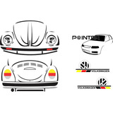 Pack De Vectores Vw, Vintage, Moderno, Stickers, 