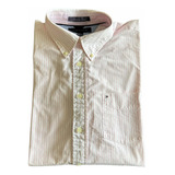 Camisa Tommy Hilfiger Hombre Manga Larga Talla L Cth076