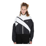 Campera Reebok Classics Franchise Mujer En Negro Y Blanco | 