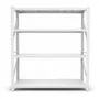 Estantería 2 X 2 X 0.6 Rack Blanca 4 Niveles - Rukametal | MercadoLibre